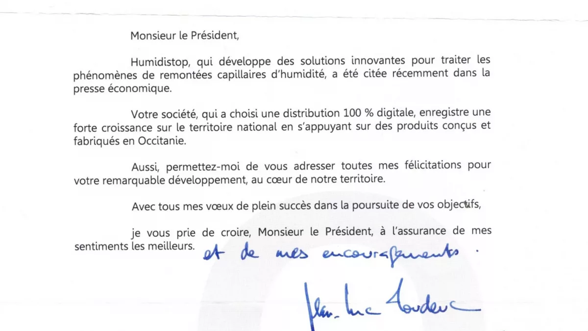 Avis Humidistop Jean Luc Moudenc Mairie de Toulouse