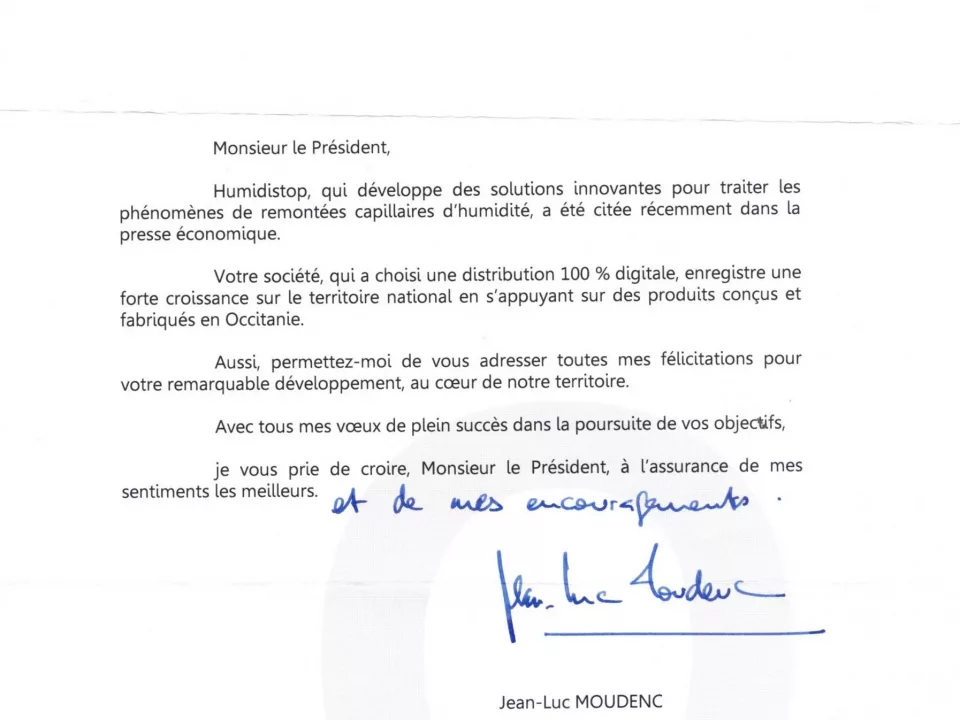 Avis Humidistop Jean Luc Moudenc Mairie de Toulouse